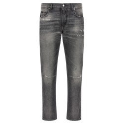 Distressed jeans