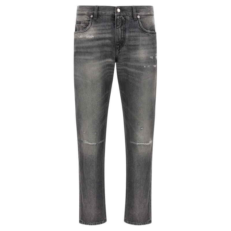 Distressed jeans