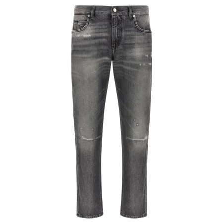 Distressed jeans