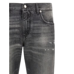 Distressed jeans