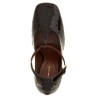 Sculptural heel pumps