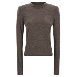 Padded shoulder sweater