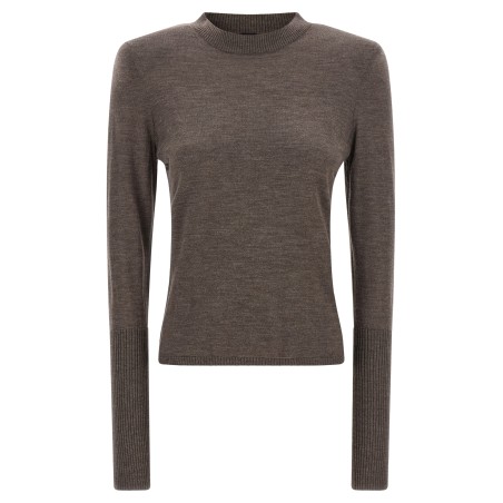 Padded shoulder sweater