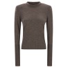 Padded shoulder sweater