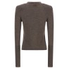 Padded shoulder sweater