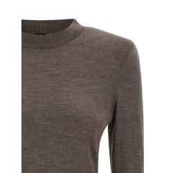 Padded shoulder sweater