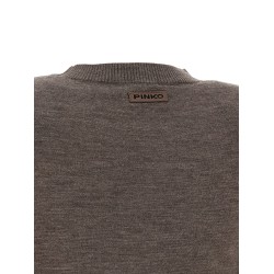 Padded shoulder sweater