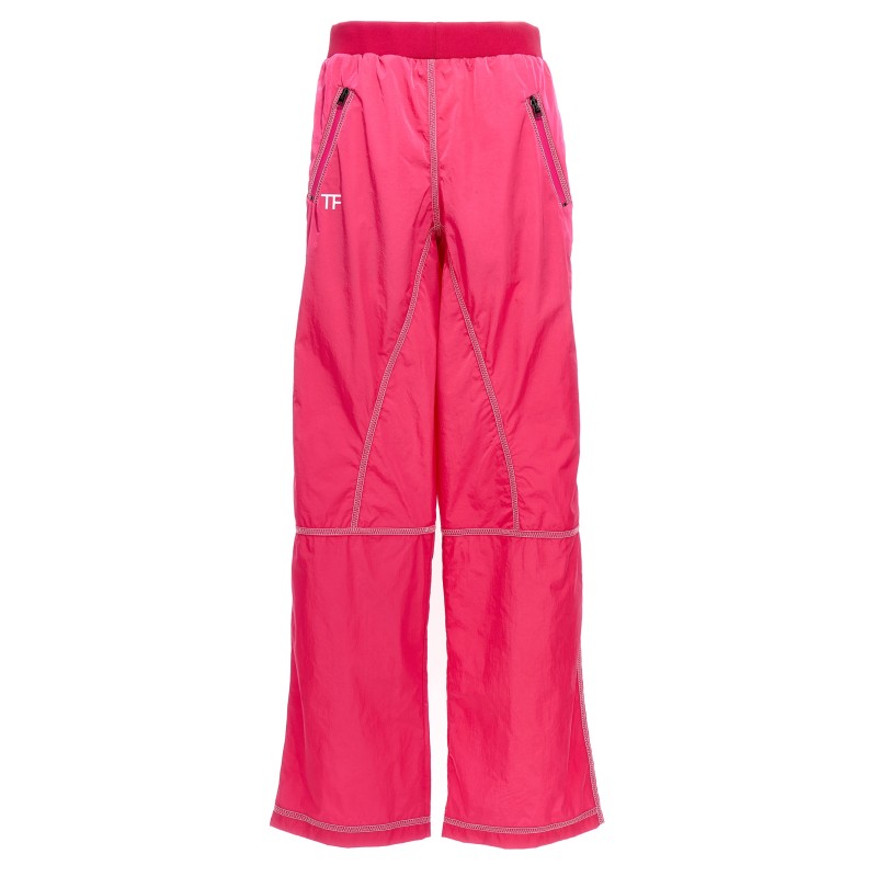 Logo nylon pants