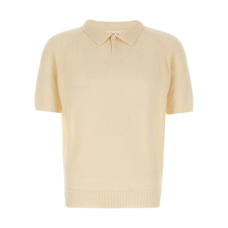 Bouclé polo shirt