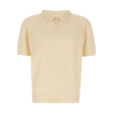 Bouclé polo shirt