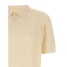 Bouclé polo shirt