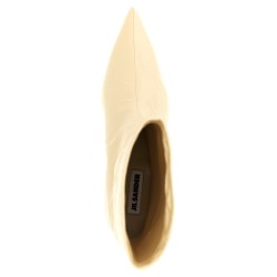 Craquelé leather ankle boots