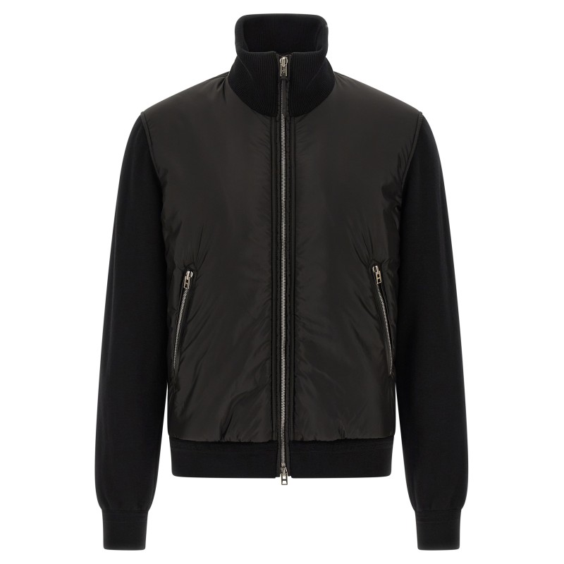 Merino wool bomber jacket