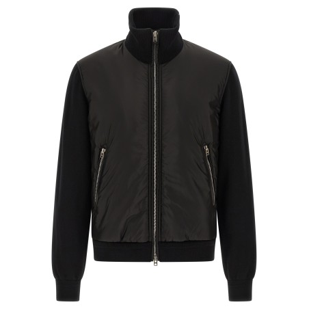 Merino wool bomber jacket