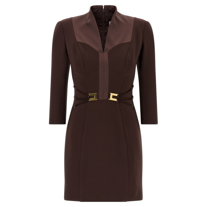 Logo dress with elastic bands