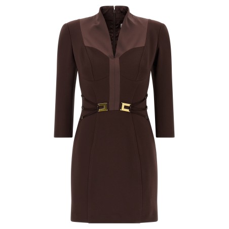 Logo dress with elastic bands