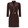 Logo dress with elastic bands