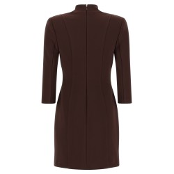 Logo dress with elastic bands