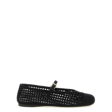 Crochet cotton ballet flats