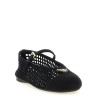 Crochet cotton ballet flats