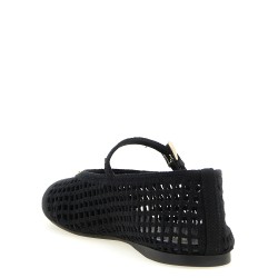 Crochet cotton ballet flats