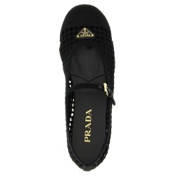 Crochet cotton ballet flats