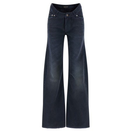 Curved waist jeans