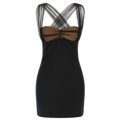 'Draped Padded Cup Mini' dress