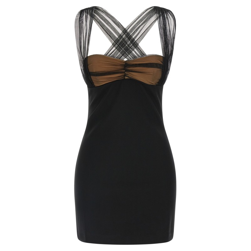 'Draped Padded Cup Mini' dress