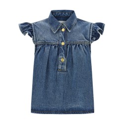 'Denim Ruffle' top