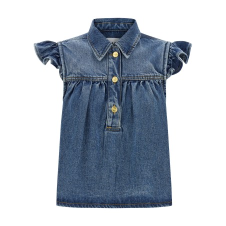 'Denim Ruffle' top