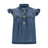 'Denim Ruffle' top