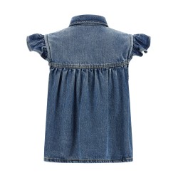 'Denim Ruffle' top