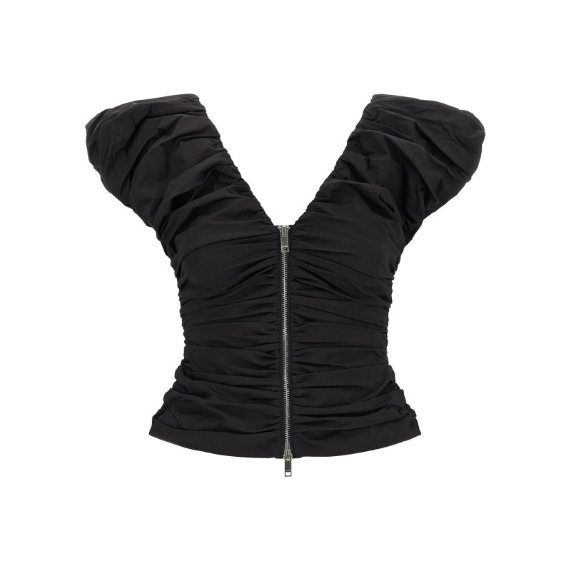 'Black Ruched' top