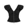 'Black Ruched' top
