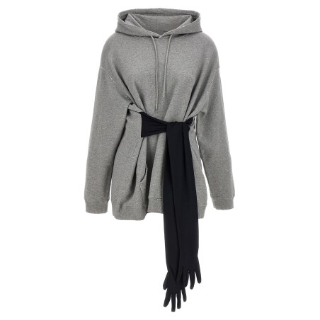 Hoodie dress with gloves
