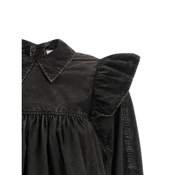 'Black Washed Frill' blouse