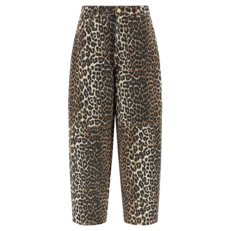 'Leopard Printed Stary' jeans