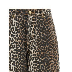 'Leopard Printed Stary' jeans