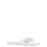 'Silicone Flower Flat' sandals