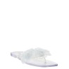 'Silicone Flower Flat' sandals