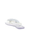'Silicone Flower Flat' sandals