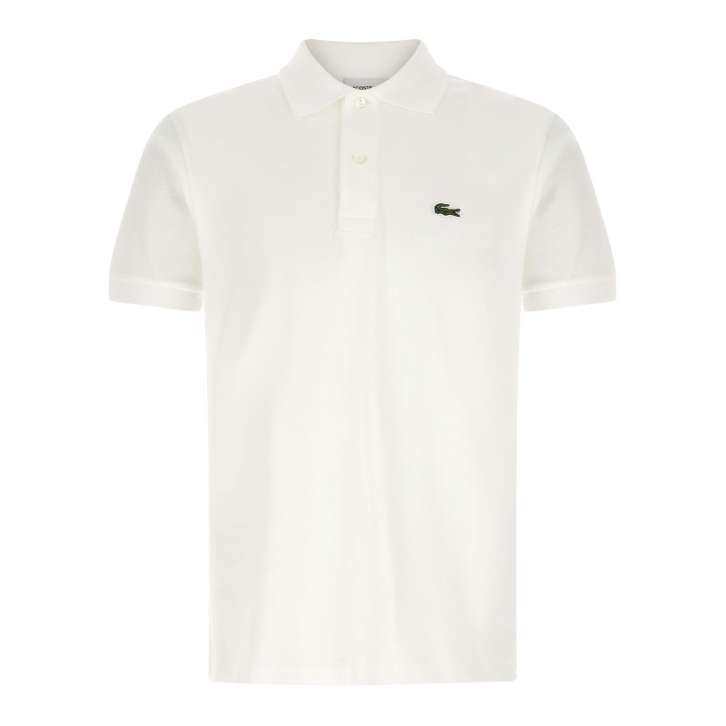 Logo patch polo shirt