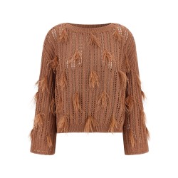 Ostrich feather sweater