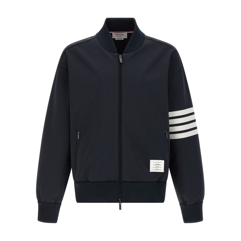 Tech viscose bomber jacket