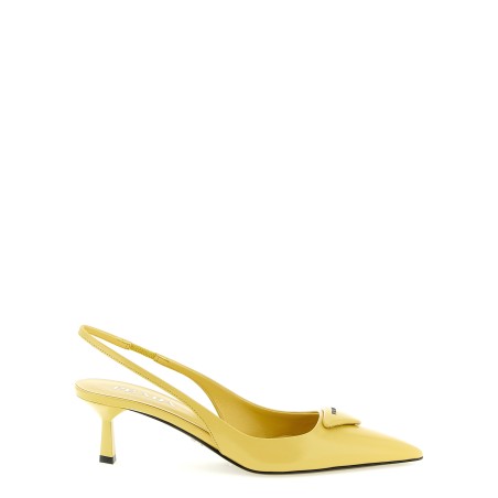 Triangle logo slingback
