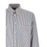 Striped button-down shirt