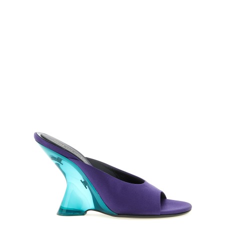 Satin mules