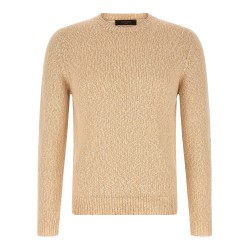 Two-tone yarn sweater