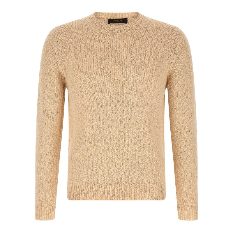 Two-tone yarn sweater